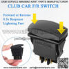 Forward Reverse FWD REV Switch 48V for Electric Golf Cart Club Car DS & Precedent (1996-up) Replacement Part 1018560-01 1018560-02 101856001 101856002 - Image 3