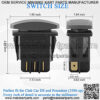 Forward Reverse FWD REV Switch 48V for Electric Golf Cart Club Car DS & Precedent (1996-up) Replacement Part 1018560-01 1018560-02 101856001 101856002 - Image 4