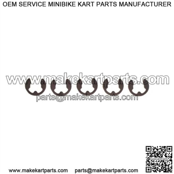 EZGO Electric 2008-Up RXV Brake Return Spring Clevis E Ring - Bag of 5