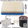 1015426 Air Filter 1016467 Oil Filter Fuel Pump Golf Cart Tune Up Kit for Club Car DS 1992-up Gas Carts with FE290 FE350 Engines