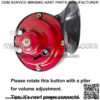 12V Universal Golf Cart Horn Kit with Floor Mount Button for Club Car, EZGO, Yamaha, UTV, ATV, Boat - Image 3