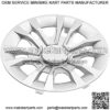 Golf Cart Hubcaps 8 inch, Universal Wheel Covers Hub Caps for Club Car, EZGo, Yamaha Golf Buggies Size 8" (Set of 4 Silver) - Image 3