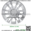 Golf Cart Hubcaps 8 inch, Universal Wheel Covers Hub Caps for Club Car, EZGo, Yamaha Golf Buggies Size 8" (Set of 4 Silver) - Image 4