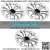 Golf Cart Hubcaps 8 inch, Universal Wheel Covers Hub Caps for Club Car, EZGo, Yamaha Golf Buggies Size 8" (Set of 4 Silver) - Image 5