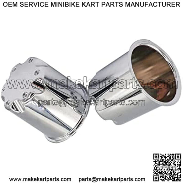 Golf Cart Wheel Center Cap Cover Fits 2.75" Dia Bore Wheel Rim Chrome Plastic Center Caps for EZGO Golf Cart Wheel-4 Packs - Image 5