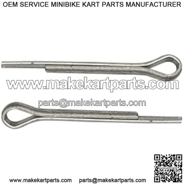 2 Set EZGO TXT Golf Cart Slotted Nut & Pinning 1976-Up Replacement Part 5/8-1815483-G1/612928 3010387-G1 - Image 3