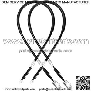Golf Cart Club Car DS Brake Cables fit DS G&E 2000 Up, 42 inch Drive and Passenger Side OEM 102022101, 1020221-01, 1019907