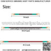 Golf Cart Heavy Duty Battery Cable 7 PCS Set 4 Gauge for 1994 up Club Car DS & Precedent 48Volt,14  +40" Long - Image 2