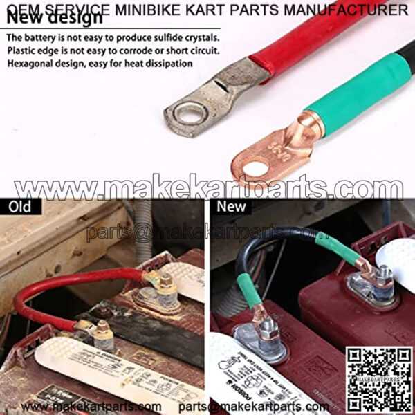 Golf Cart Heavy Duty Battery Cable 7 PCS Set 4 Gauge for 1994 up Club Car DS & Precedent 48Volt,14  +40" Long - Image 4