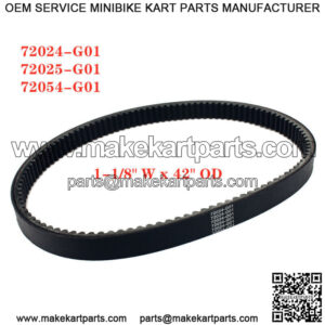 Clutch Drive Belt for EZGO TXT 4 Cycle Golf Cart 1994-2009 72024-G01 72025-G01