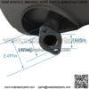 Muffler Exhaust Replacement For Yamaha Gas Golf Cart G16-G22 JN6-E4710-00 New - Image 3