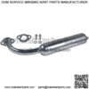 Exhaust Pipe With Muffler Fit Predator 212cc 196cc Go Kart,For Honda GX160,GX200