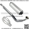 High Performance 38mm Muffler Exhaust Pipe kit Assembly fit 125cc 140cc 150cc PIT PRO Dirt Quad Bike ATV - Image 3