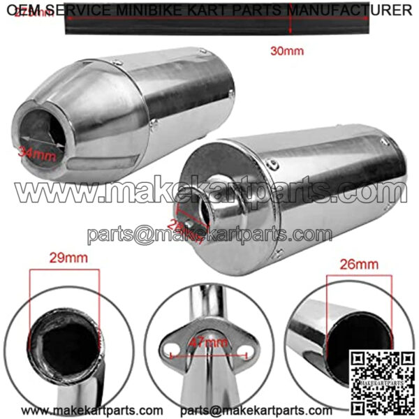 High Performance Muffler Exhaust Pipe kit Assembly fit Replace Honda XR50 XR 50 XR50R CRF50F CRF50 Chinese 50CC 70CC 90CC 110CC 125cc Dirt Pit Bike SDG SSR - Image 3