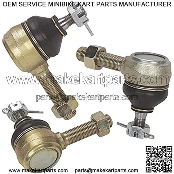 3 Set Golf Cart Ball Joint Tie Rod End for Club Car DS 1976-2008 Gas & Electric,Left-Hand & Right-Hand Thread Ball Joint, OEM# 7539 7540