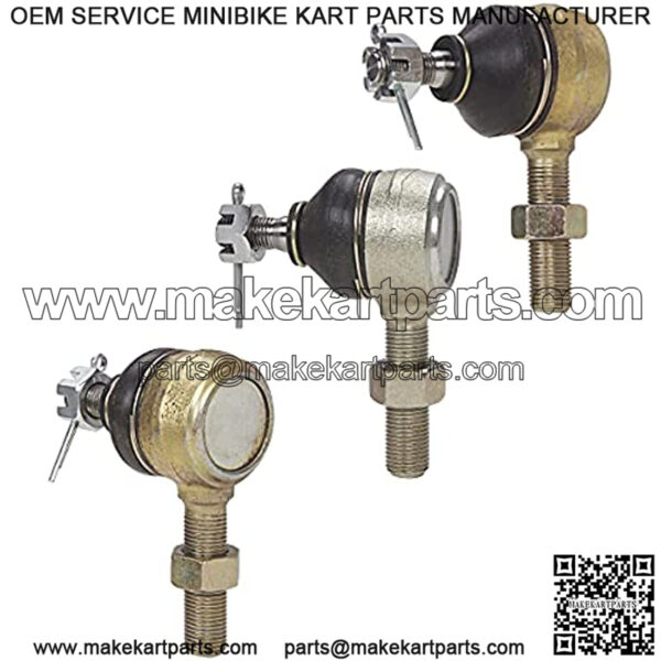 3 Set Golf Cart Ball Joint Tie Rod End for Club Car DS 1976-2008 Gas & Electric,Left-Hand & Right-Hand Thread Ball Joint, OEM# 7539 7540 - Image 3
