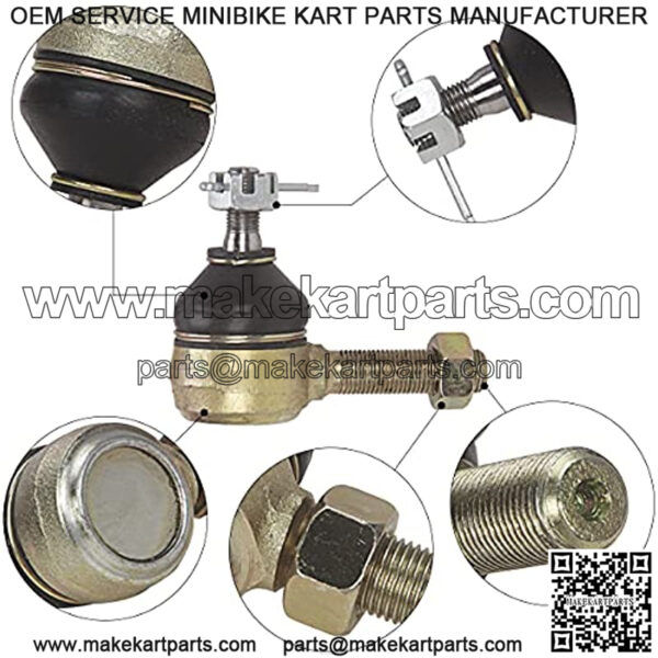 3 Set Golf Cart Ball Joint Tie Rod End for Club Car DS 1976-2008 Gas & Electric,Left-Hand & Right-Hand Thread Ball Joint, OEM# 7539 7540 - Image 5