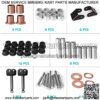 Golf Cart Front End Repair Kit fit Club Car DS 1993-Up Gas & Electric Models with Kingpins/Delta A arm bushings/Front Leaf Spring Bushings and Bolts/Clevis - Image 3