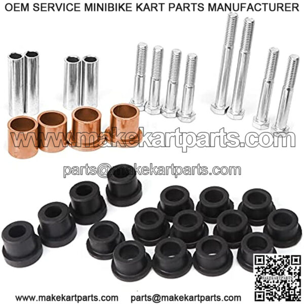 Golf Cart Front End Repair Kit fit Club Car DS 1993-Up Gas & Electric Models with Kingpins/Delta A arm bushings/Front Leaf Spring Bushings and Bolts/Clevis - Image 5