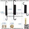 EZGO Brake Shoes Pads and Spring Kit for 1996-Up TXT/ST350/Workhorse and Yamaha 1993-Up G14, G16, G19-G22 Golf Cart Models Replaces # 27943G01, 70794G01, 70795G01 - Image 3