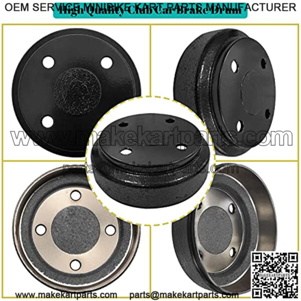 Club Car Golf Cart Brake Drums/Hub&Brake Shoes Spring Kit Fit Club Car DS 1995-Up&Precedent 2004-Up, Golf Cart Brake Maintenance Kit OEM#101791101 1018232-01 101816301 - Image 4