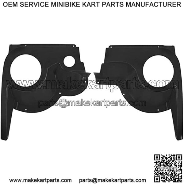 Revenge Golf Cart Parts & Accessories Golf Cart Speaker Pod Kit Set of 2 Black ABS for EZGO TXT Golf Cart Fits 1994-2013 - Image 2