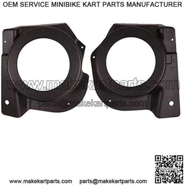 Revenge Golf Cart Parts & Accessories EZGO RXV Golf Cart Speaker Pod Kit Set of 2 Black ABS 2008 & Up