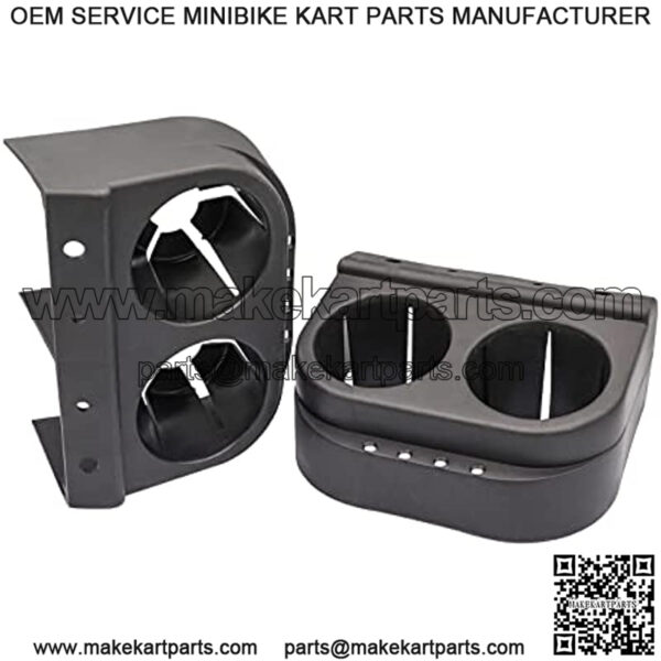 Club Car DS Cup Holder Dual Kit Fits 1993-Up Golf Cart - Image 2