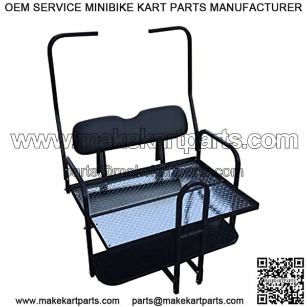 Rear Flip Seat for Club Car DS Golf Cart 1982-2000 Model - Image 2