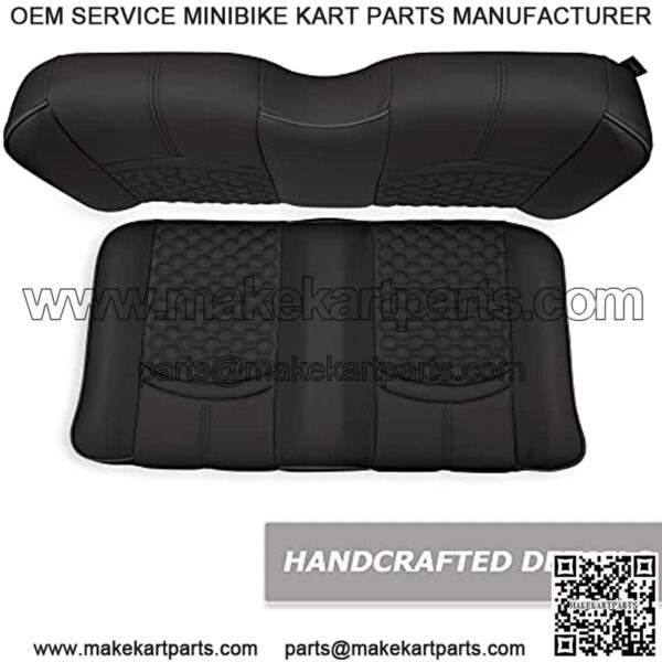 MODZ  FS1 Custom Golf Cart Front Seat for EZGO TXT - [1995-Up] - Black Base - No Pattern - Image 3