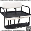 Yamaha G2 & G9 Gas/Electric Golf Cart Flip Folding Rear Back Seat Kit - White - Image 2