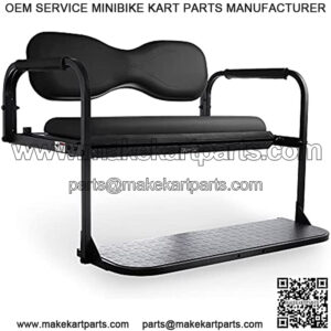 MODZ  Flip4 Club Car DS Golf Cart Rear Seat Kit  C Black