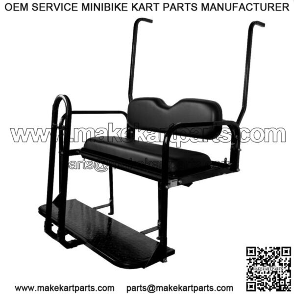 ProFX Rear Seat Kit with Grab Bar for Yamaha G14/G16/G19/G22 Golf Cart - Black