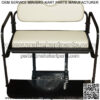 Yamaha Drive G29 Golf Cart Flip Folding Rear Back Seat Kit - Stone - Image 4