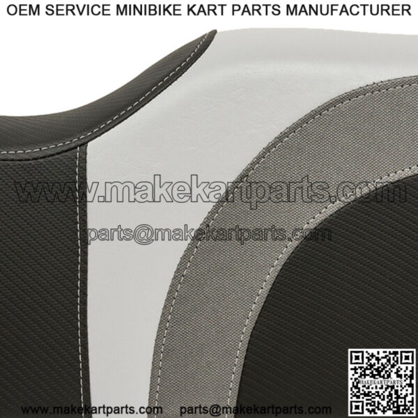 Blade Golf Cart Front Seat Covers for EZGO TXT/T48/RXV - Gray/Charcoal/Black - Image 2