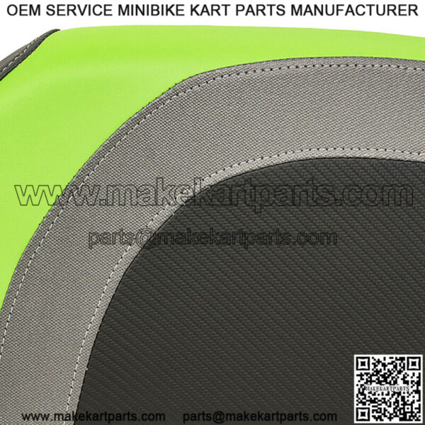 Blade Golf Cart Front Seat Covers for Club Car DS - Lime Green/Charcoal/Black - Image 2