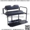 Yamaha Drive G29 Golf Cart Flip Folding Rear Back Seat Kit, 2007 & Up - Black