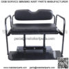 Yamaha Drive G29 Golf Cart Flip Folding Rear Back Seat Kit, 2007 & Up - Black - Image 3