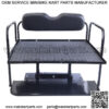 Yamaha Drive G29 Golf Cart Flip Folding Rear Back Seat Kit, 2007 & Up - Black - Image 4