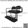 MACH3 Rear Flip Seat for EZGO TXT Golf Carts 1994.5 & Up - Black Cushions - Image 2