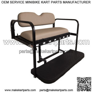 MACH3 Rear Flip Seat for EZGO RXV Golf Carts - Sandstone