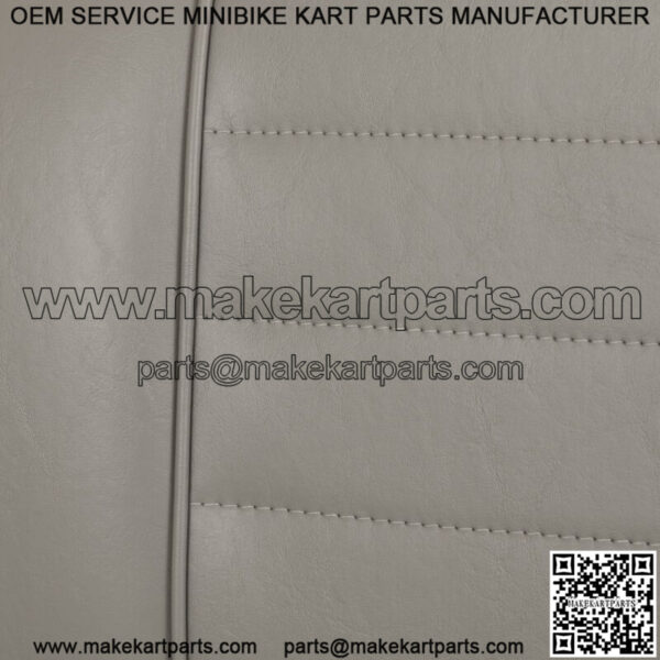 Premium Vinyl Seat Cushions for Mach3 Golf Cart Rear Seat - Gray - Image 4