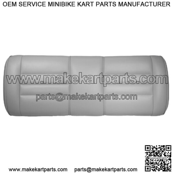 Premium Vinyl Seat Cushions for Mach3 Golf Cart Rear Seat - Light Graphite - Image 3