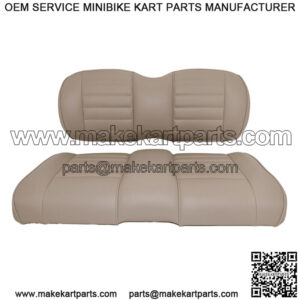 Premium Vinyl Front Seat Cushions for EZGO S6/L6 Express Golf Cart - Mushroom