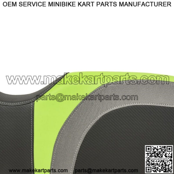 Blade Golf Cart Rear Seat Covers for Genesis 250/300 - Lime Green/Charcoal/Black - Image 3