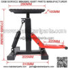 Motorcycle Dirt Bike Stand Lift Jack Hoist Table Height Adjustable Lifting Stand Dirt Bike Accessories - Image 3