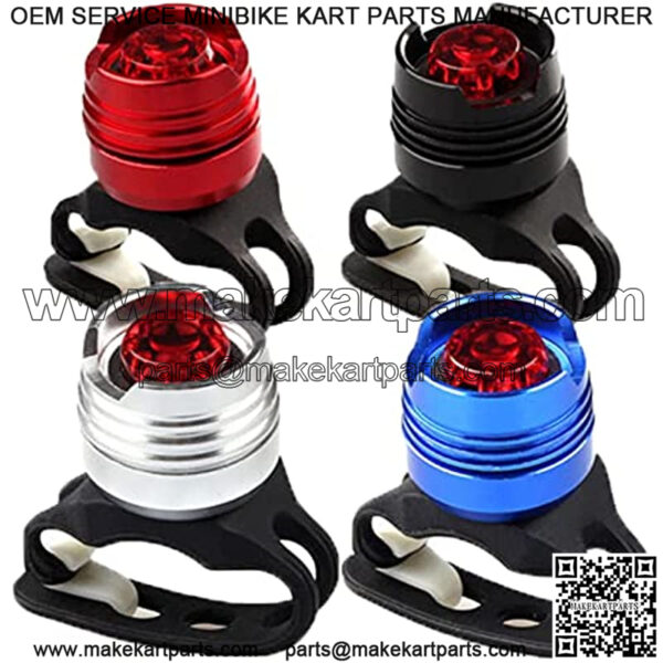 Bike Tail Light Mini Strap-On LED Micro Bicycle Lights, Bright LED Bicycle Rear Light for Cycling Safety, Waterproof, 3 Light Modes Long Battery Life for Night Riding - Image 2