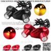 4X Mini LED Motorcycle Turn Signal Indicator License Plate Brake Light Amber Red