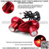 4X Mini LED Motorcycle Turn Signal Indicator License Plate Brake Light Amber Red - Image 4