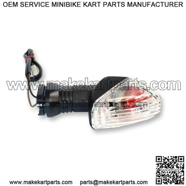K & S DOT Approved Turn Signals Amber Bulb/Clear Lens Rear Right 25-2303C